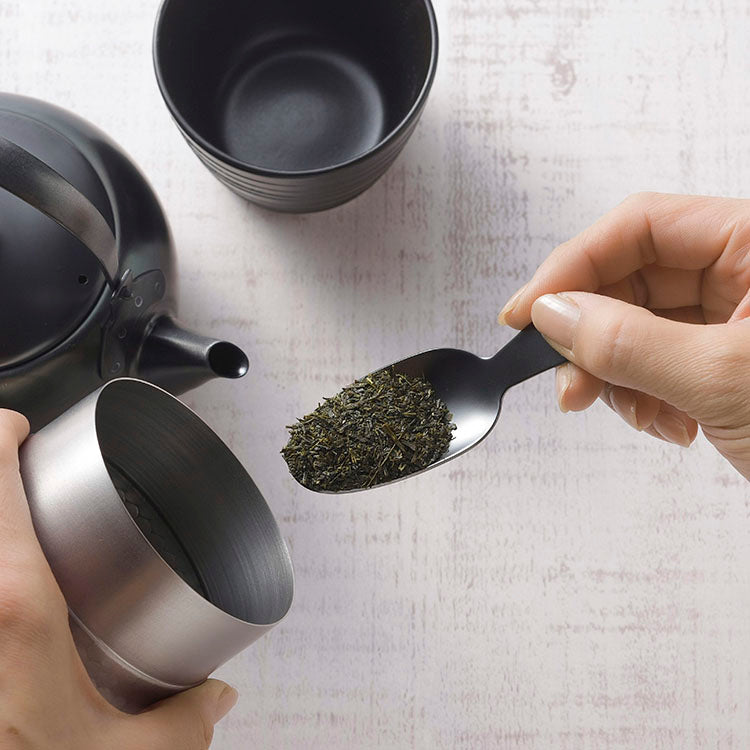茶考具 黒 茶さじ 日本製 燕三条 41305 KOGU