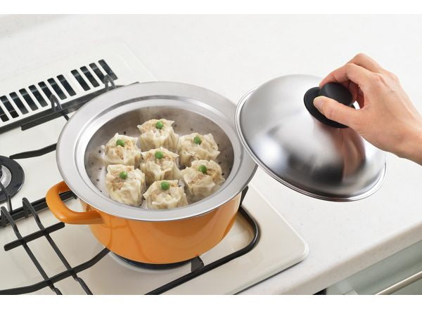 ヨシカワ 日本製 お鍋にのせて使う蒸しプレート 18-20cm SJ2630 美味彩菜