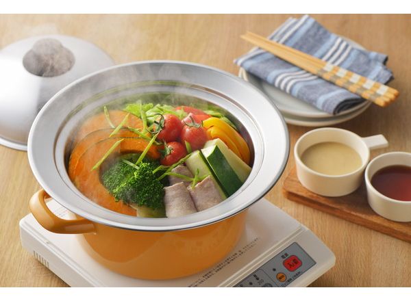 ヨシカワ 日本製 お鍋にのせて使う蒸しプレート 20-22cm SJ2631 美味彩菜