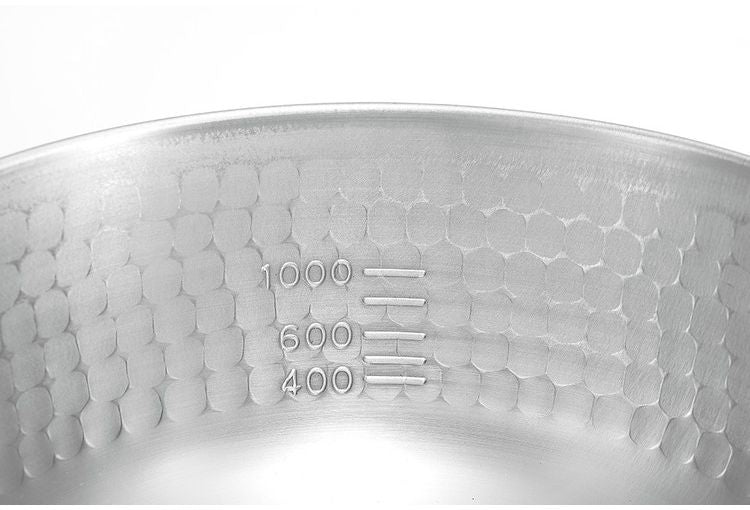 燕三条製 ステンレスゆきひら鍋18cm IH対応 柄入り木ハンドル