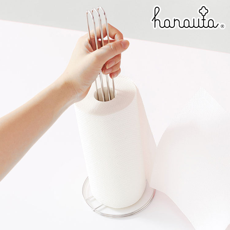 hanauta キッチンペーパーホルダー シルバー 日本製 燕三条 ハナウタ ステンレス製 キッチン収納 ペーパーホルダー キッチンペーパー用 スタンド(代引不可)