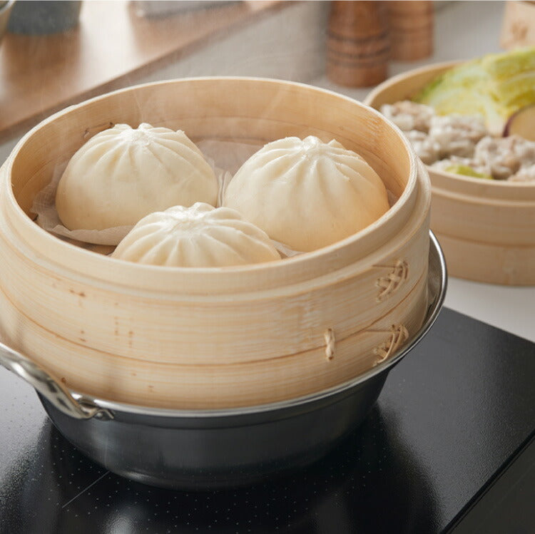 日本製 燕三条 せいろ用ステンレス鍋 18cm ステンレス鍋 蒸し器 蒸し鍋 ガス火 直火 IH 100V 対応 せいろ用鍋 なべ 卓上鍋 1~2人サイズ