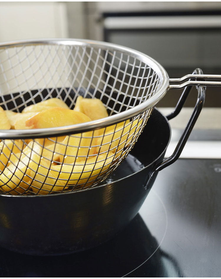 ラバーゼ 日本製 鉄揚げ鍋 28cm 3点セット ガス火・IH対応 揚げ鍋 油切り 油はね防止ネット 燕三条 鉄製 両手鍋 天ぷら鍋 有元葉子 監修 la base おしゃれ