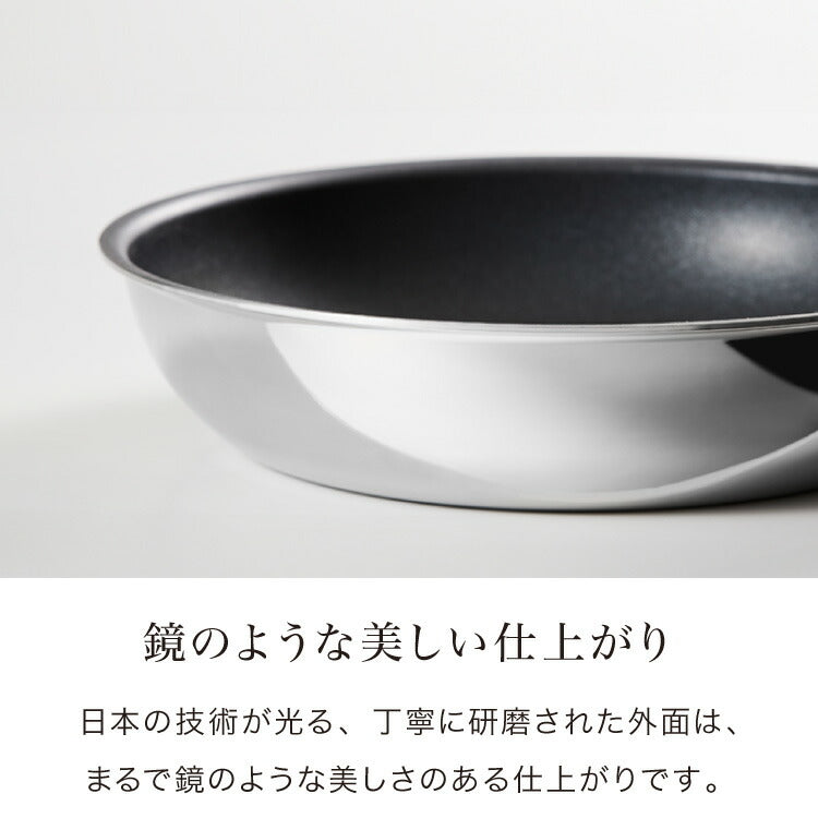 【ステンレス蓋セット】日本製 ウルシヤマ謹製 エッグパン 19×14cm IH対応 玉子焼き 卵焼き フライパン フタ付き ガス火 IH お弁当作りに 藤井弁当 国産 PFOAフリー ウルシヤマ金属 UMIC