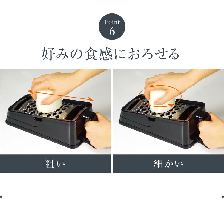 楽楽おろしてみま専科 極み 日本製 燕三条 ふわふわ大根おろし器 ステンレス製おろし金 ハンドル付き ふわふわ大根おろし 本目立て おろし器 おろし金 グレーター アーネスト A-76912