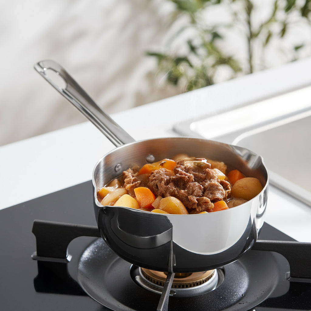 日本製 燕三条 雪平鍋 16cm 20年保証 エレックマスタープロ IH対応 フジノス アルミ ステンレス 3層構造 鍋 片手鍋 小鍋 熱効率 ガス火対応 プロ仕様 スピーディ 熱ムラ少ない 行平 雪平 ミルクパン(代引不可)