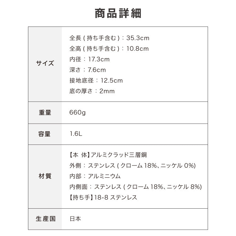 日本製 燕三条 雪平鍋 18cm 20年保証 エレックマスタープロ IH対応 フジノス アルミ ステンレス 3層構造 鍋 片手鍋 小鍋 熱効率 ガス火対応 プロ仕様 スピーディ 熱ムラ少ない 行平 雪平 ミルクパン(代引不可)