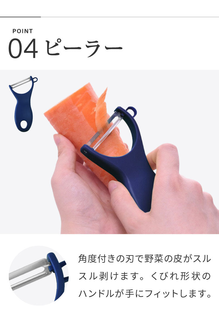 日本製 燕三条 スライサー7点セット 千切り おろし器 ピーラー スライサー 安全ホルダー 収納ケース セット スライサーセット 千切りスライサー ステンレス 逸品物創