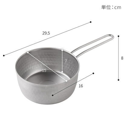 【15cm/2段セット】日本製 燕三条 ステンレス雪平鍋+蒸し器セット お手入れ簡単! ガス火・IH対応 食洗機対応 お手入れ簡単 ガラス蓋付き 雪平鍋 のせるだけ蒸し器 万能鍋 蒸し器 せいろ 行平鍋 片手鍋 3way