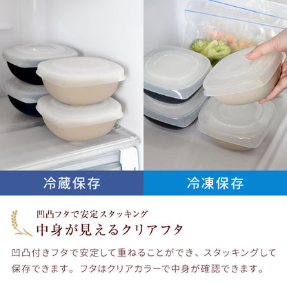 【一膳サイズ×6個セット】冷凍・レンジ・食洗機OK 冷凍ごはん容器 ごはんがう米わん おひつ 一膳分 ごはん保存容器 冷凍ご飯容器 お米保存容器 冷凍ごはん お弁当 食洗機対応 電子レンジ対応 保存コンテナ お米 解凍 日本製 燕三条