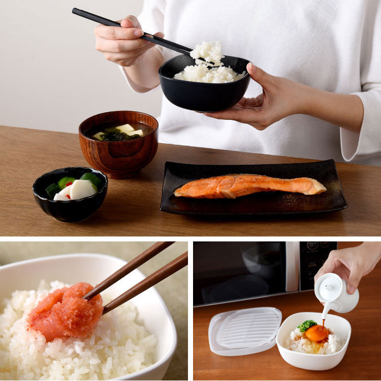 【一膳サイズ×6個セット】冷凍・レンジ・食洗機OK 冷凍ごはん容器 ごはんがう米わん おひつ 一膳分 ごはん保存容器 冷凍ご飯容器 お米保存容器 冷凍ごはん お弁当 食洗機対応 電子レンジ対応 保存コンテナ お米 解凍 日本製 燕三条