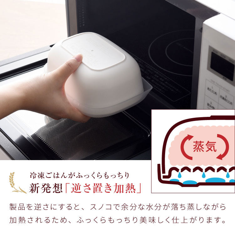 【6個セット】冷凍・レンジ・食洗機OK 冷凍ごはん容器 ごはんがう米わん おひつ 一合分 ごはん保存容器 冷凍ご飯容器 お米保存容器 冷凍ごはん お弁当 食洗機対応 電子レンジ対応 お米 解凍 日本製 燕三条