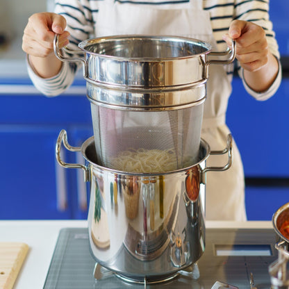 ジオ・プロダクト 日本製 パスタポット 21cm GEO-21P パスタ鍋 ガス火・IH対応 オーブン可 GEO ジオ 服部幸應先生 国産 宮崎製作所 Miyaco ジオプロダクト(代引不可)