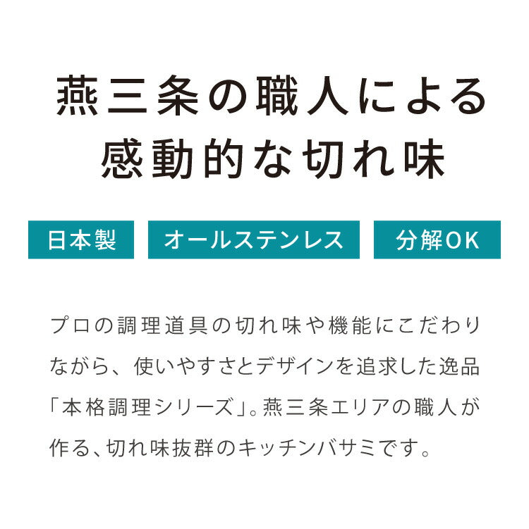 プログレード 日本製 燕三条 キッチンバサミ 分解 オールステンレス セパレート 取り外し式 洗える キッチンばさみ キッチンはさみ キッチンハサミ キッチン鋏(代引不可)【メール便配送】