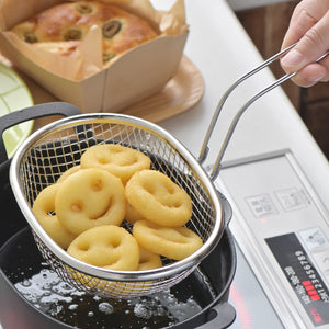 ヨシカワ aikata 揚げ鍋専用 ステンレス揚げザル 日本製 燕三条 鉄製揚げ鍋専用 ざる ザル 食洗機対応 フライヤー バスケット 揚げかご 揚げ物 天ぷら アイカタ PD3028