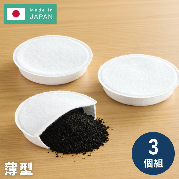 日本製 薄型 活性炭フィルター 3個組 活性炭カートリッジ オイルポット用 交換用カートリッジ 3個セット 薄型活性炭 ろ過時間 早い 油こし交換フィルター フィルター ろ過 ヨシカワ Yoshikawa SJ4137
