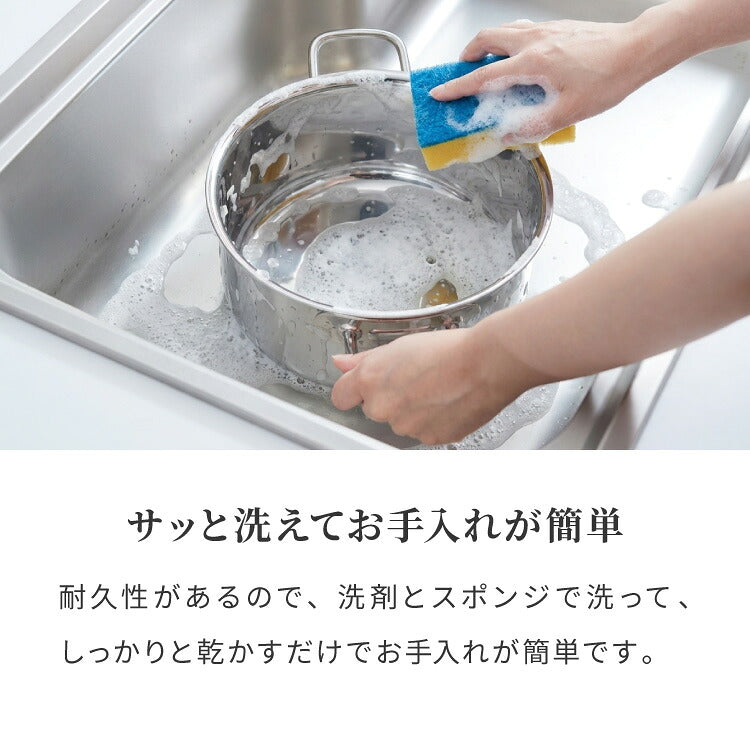 日本製 燕三条 ステンレス3層 両手鍋 20cm IH対応 蓋付き 全面鏡面仕上げ ガス火OK アルミクラッド 三層鋼 鍋 フッ素不使用 SUS304 ステンレス製 フライパン シモリュウ プラジュール