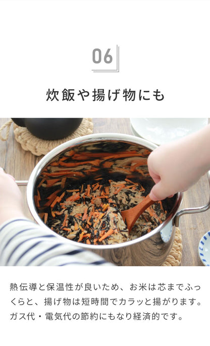 ジオ・プロダクト 日本製 パスタポット 21cm GEO-21P パスタ鍋 ガス火・IH対応 オーブン可 GEO ジオ 服部幸應先生 国産 宮崎製作所 Miyaco ジオプロダクト(代引不可)