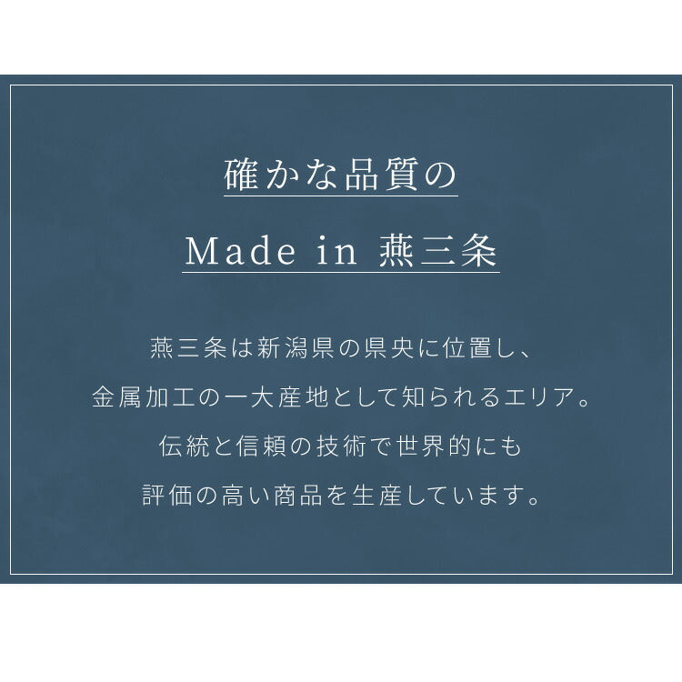 日本製 燕三条 ステンレス作業台ワゴン ダブルフレームデザイン 引出し付き ハンドル付き キッチンワゴン 作業台 調理台 スリム キャスター付き シルバー 韓国インテリア おしゃれ