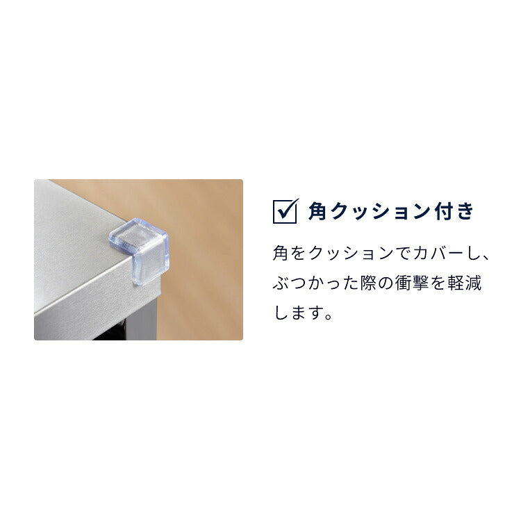 GraSUS×ILC 日本製 燕三条 ステンレス作業台ワゴン ワイド 幅73cm キッチンワゴン 作業台 調理台 スリム キャスター付き シルバー ステンレス おしゃれ