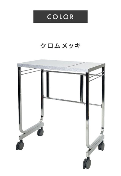 日本製 燕三条 伸縮キッチンサイドカウンター 作業台ワゴン 幅55~90cm 伸縮式 キッチンカウンター キッチンワゴン ガルバリウム鋼板使用 伸縮 伸縮式 作業台 ワゴン ゴミ箱ラック ごみ箱ラック(代引不可)