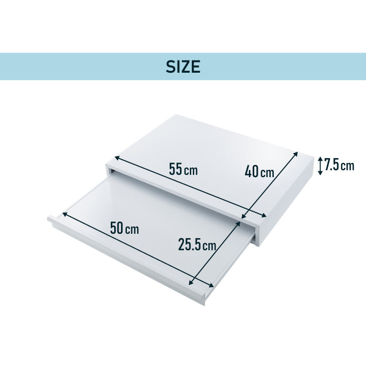 日本製 燕三条 キッチン家電下 スライドテーブル 幅55cm 家電下 スライドテーブル 炊飯器 電子レンジ 下 後付け 家電下テーブル 収納 レンジラック トースター台 レンジ台 カウンター 完成品(代引不可)
