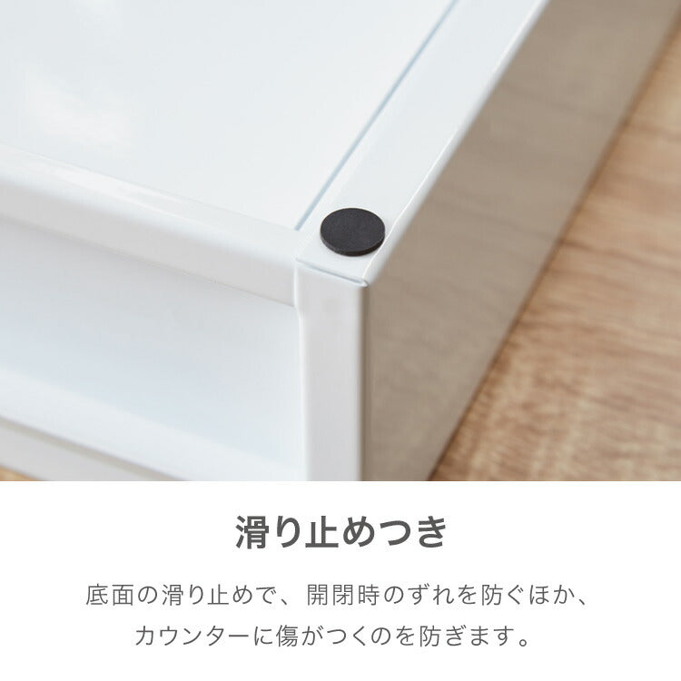 日本製 燕三条 収納付き キッチン家電下 スライドテーブル 幅55cm 2way